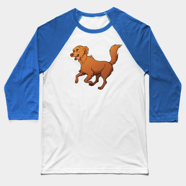 Happy Dog Baseball T-Shirt by mariamar